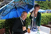 Hofbräu Chef Dr. Michael Möller mit Frau Irmi  auf dem Kocherlball 2019 (©Foto. Martin Schmitz)